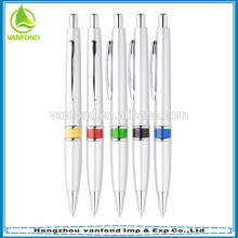 Promotional advertising items for hotel popular ball pen with colorful ring